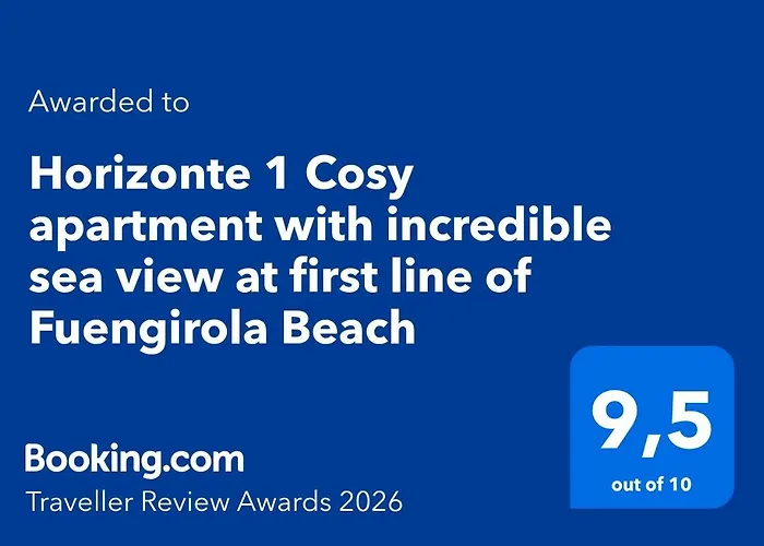 Horizonte 1 Cosy With Incredible Sea View At First Line Of Apartament Fuengirola